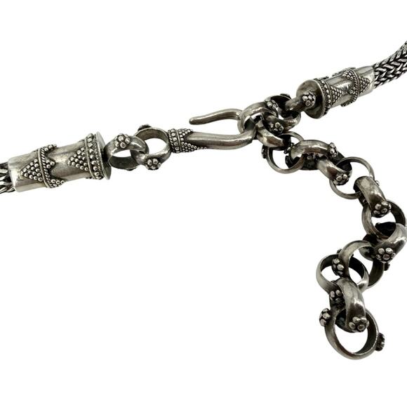John Hardy Vintage Wheat Sterling Silver Chain Belt Necklace 34” Collectors Item main image 6